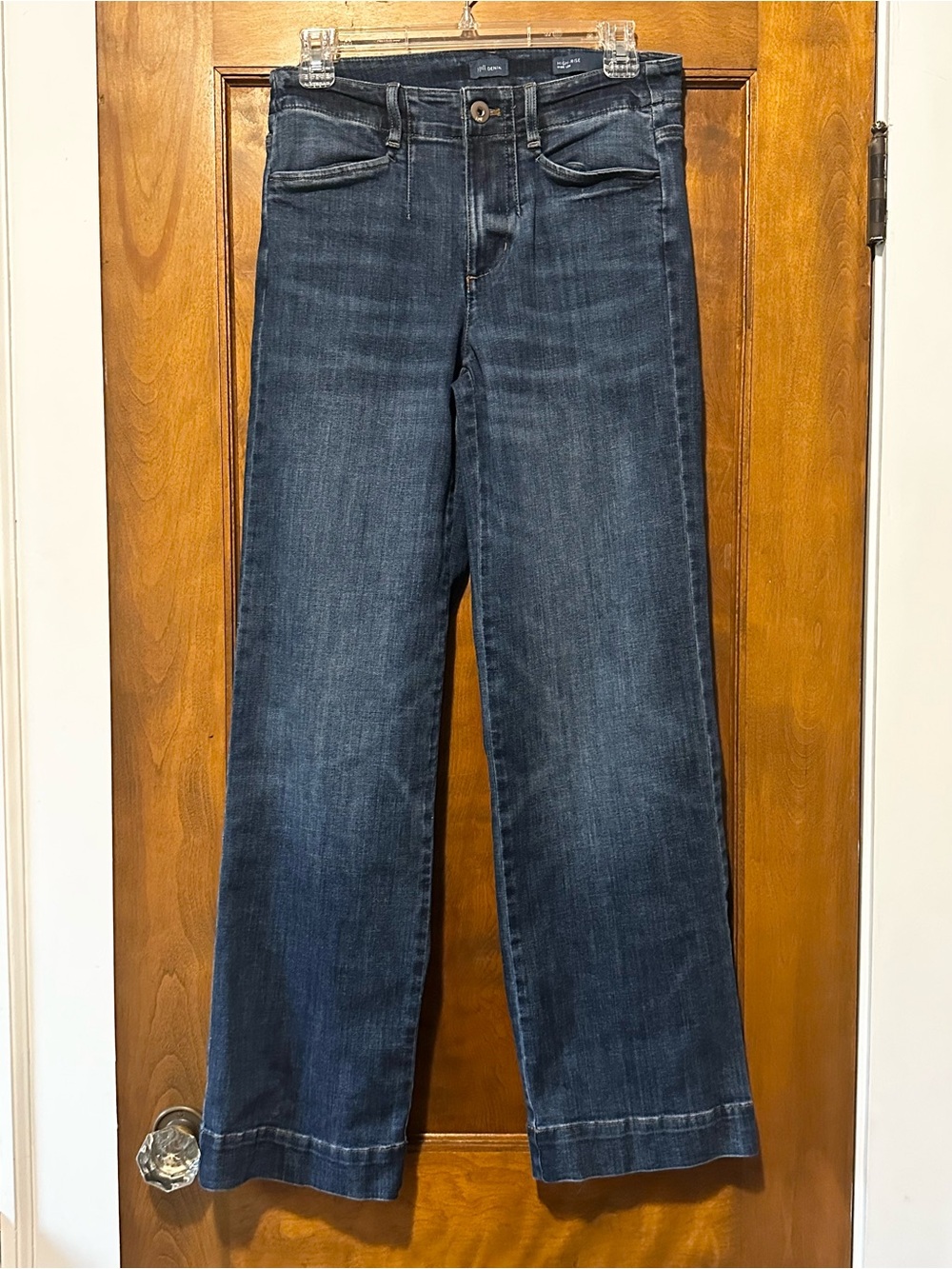 J. Jill High-Rise Wide-Leg Jeans Dark Wash Blue Size 4R